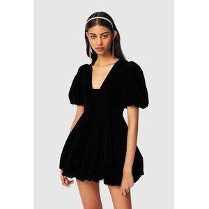 PAR VIOLET-National Anthem Black Velvet Dress